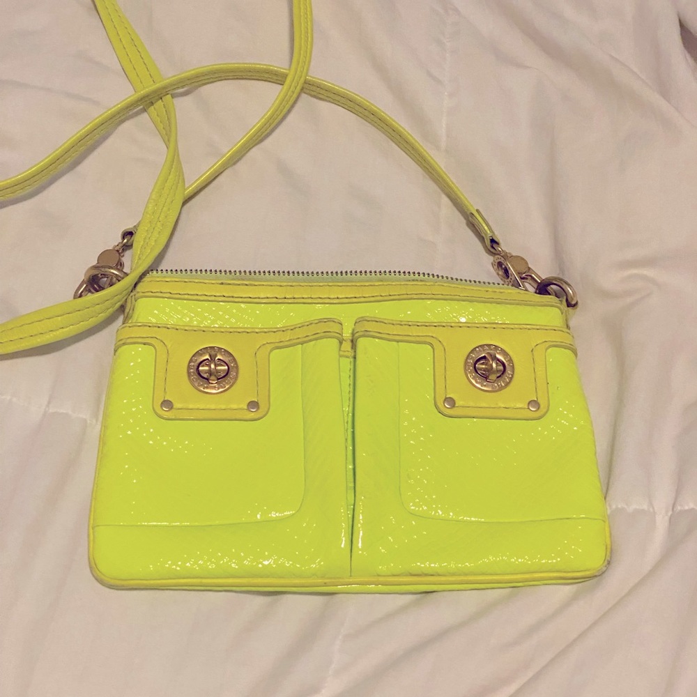 Bright yellow Marc Jacobs purse